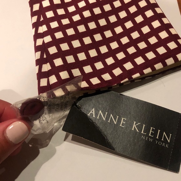 NEW ANNE KLIEN BLOUSE 100% SILK - Picture 2 of 5